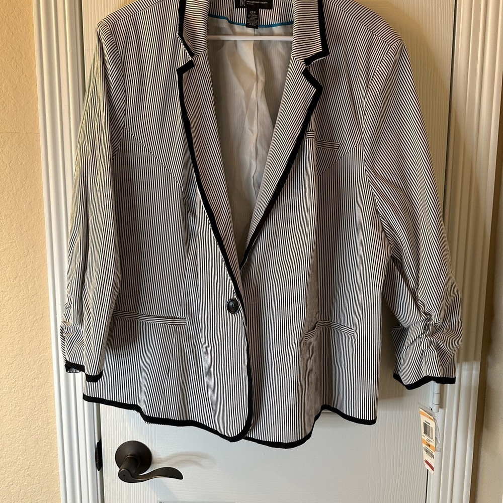 INC Striped Blazer